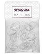 Efalock Élastiques Rasta Fins Transparents - 100 pièces pour Tresses et Cheveux Fins