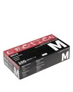 Efalock Gants Nitrile M Non Poudrés Noirs - Protection Professionnelle
