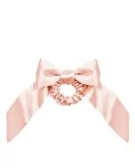 Invisibobble Bowtique Ballerina Bow - Chouchou Élastique en Velours Rose avec Nœud