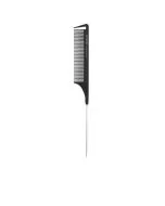 Lussoni Pin Tail Comb 306 - Peigne à Queue Métallique Antistatique Professionnel
