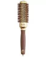 Olivia Garden Expert Blowout Shine 35/50 mm Or & Brun - Brosse Ronde Professionnelle