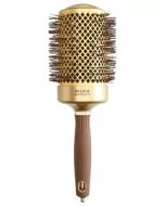 Olivia Garden Expert Blowout Shine 65/80 mm Or & Marron - Brosse Ronde Professionnelle