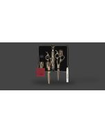 Olivia Garden SilkCut Ensemble de 2 Ciseaux Coiffure Noir/Or HS 5,75' et MS EUR RH