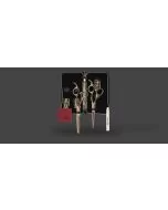 Olivia Garden SilkCut Ensemble de 2 Ciseaux Coiffure Noir/Or HS 5,75' et MS EUR RH