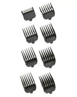 Wahl Set de Peignes de Coupe Professionnels en Plastique - 8 Hauteurs (3-25mm)