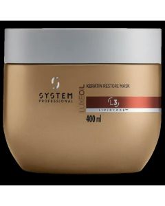 System Professional L3 Luxe Oil Keratin Restore Mask 400ml - Masque Réparateur Profond à la Kératine