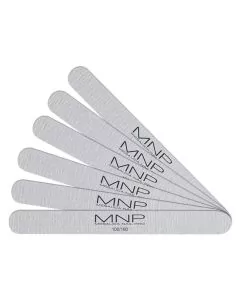 MNP Lime à Ongles Droite Zebra 100/180 - Pack de 6 Limes Professionnelles
