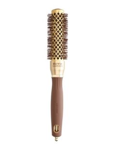 Olivia Garden Expert Blowout Shine 25/40 mm Or & Marron – Brosse Ronde Professionnelle