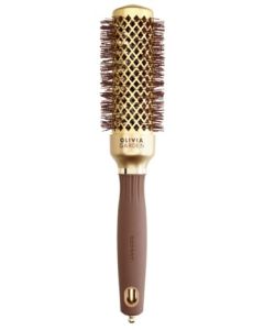 Olivia Garden Expert Blowout Shine 35/50 mm Or & Brun - Brosse Ronde Professionnelle