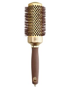 Olivia Garden Expert Blowout Shine 45/60 mm Or &amp; Brun - Brosse Ronde Professionnelle