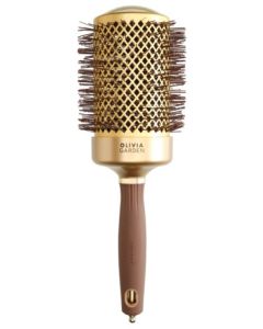 Olivia Garden Expert Blowout Shine 65/80 mm Or & Marron - Brosse Ronde Professionnelle