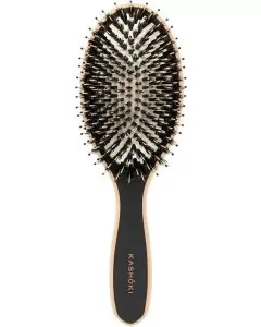 Kashoki Brosse Ovale en Bois – Poils Sanglier & Nylon, Coussin Pneumatique