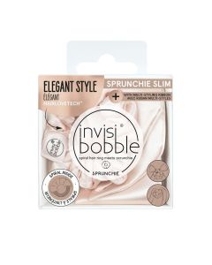 Invisibobble Bowtique Ballerina Bow - Chouchou Élastique en Velours Rose avec Nœud