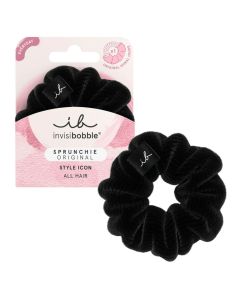 Invisibobble Sprunchie True Black - Élastique Cheveux Doux Sans Traces