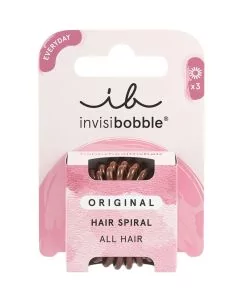 Invisibobble Original Pretzel Brown – Élastique Spirale Doux, Tenue Fiable