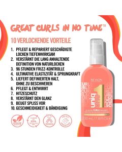 Revlon Uniq One Curls Treatment - Soin Sans Rinçage Boucles 230ml