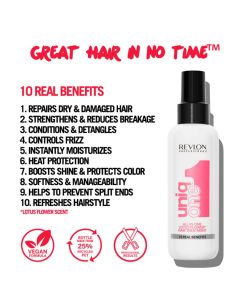 Revlon Uniq One Treatment Lotus Flower 150ml - Soin Sans Rinçage Multifonction