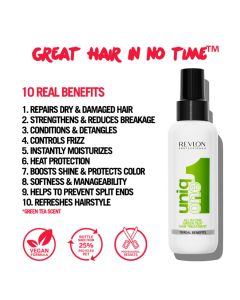 Revlon Uniq One Treatment Green Tea Scent 150ml - Soin Sans Rinçage Multifonction au Thé Vert