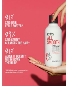 KMS All Smooth Shampoo 300ml - Lissage et Contrôle Anti-Frisottis
