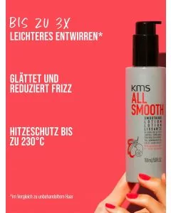 KMS All Smooth Smoothing Lotion 150ml - Lotion Lissante Anti-Frizz avec Protection Thermique