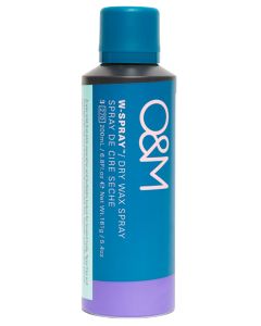 O&M W-Spray Cire Sèche en Spray 200 ml – Texture et Tenue Flexible