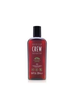 American Crew 3-en-1 Tea Tree 250ml - Shampoing, Après-Shampoing et Gel Douche