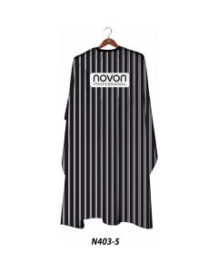 Cape de Coiffure Novon Professional Blackline Stripes - Protection Élégante et Durable