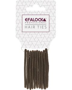 Efalock Élastiques à Cheveux Marron 10 Pièces