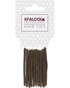 Efalock Élastiques à Cheveux Marron 10 Pièces