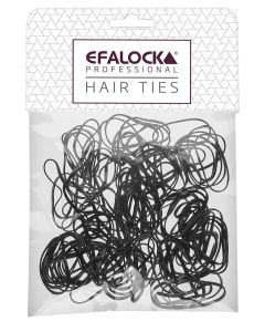 Efalock Élastiques Rasta fins/petits noirs 100 pcs