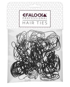 Efalock Élastiques Rasta fins/petits noirs 100 pcs