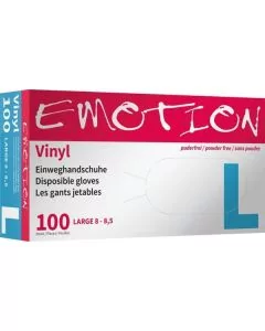 Efalock Gants en Vinyle Emotion L Poudrés (100 pcs)