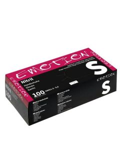 Efalock Gants Nitrile Noirs Non Poudrés Taille S - Protection Professionnelle