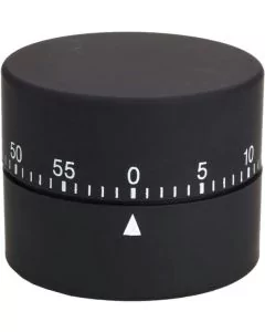 Efalock Minuteur ROUND noir - Timer professionnel rond