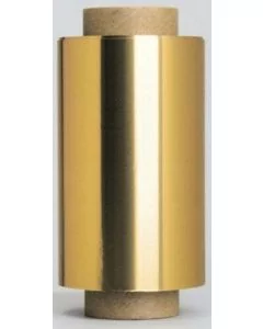 Efalock Papier Aluminium Professionnel Doré 150m - Pack de 2 Rouleaux (15µ, 12cm)