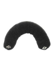 Efalock Rouleau à Chignon 18cm Noir avec Bouton Pression