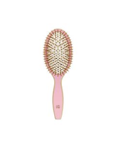 ILU Bamboo Brush Pink Flamingo - Brosse en Bambou Écologique Rose Vif