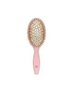 ILU Bamboo Brush Pink Flamingo - Brosse en Bambou Écologique Rose Vif