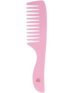 ILU Peigne en Bambou Pink Flamingo - Antistatique et Écologique