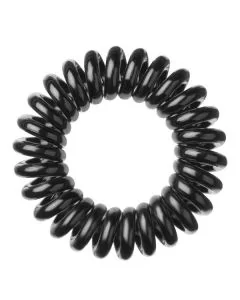 Invisibobble Power True Black - Élastique Spirale Extra Fort pour Cheveux Épais