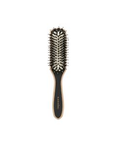 Kashoki Wooden Slim Brush – Brosse Fine en Bois de Hêtre pour Coiffage de Précision