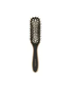 Kashoki Wooden Slim Brush – Brosse Fine en Bois de Hêtre pour Coiffage de Précision