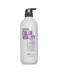 KMS Color Vitality Blonde Shampoo 750ml - Neutralise les Reflets Jaunes