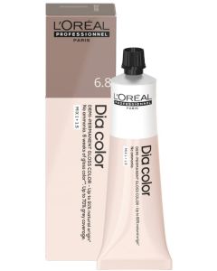 L'Oréal Professionnel Dia Color 6.8 Châtain Foncé Moka 60ml - Coloration Demi-Permanente sans Ammoniaque