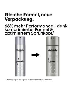 L'Oréal Professionnel Infinium Pure Soft Compressed Laque Sans Parfum 300ml