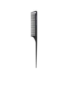 Lussoni Lift Tail Comb 214 - Peigne à Crêper avec Fourche 5 Dents en Acier Inoxydable