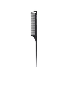 Lussoni Lift Tail Comb 214 - Peigne à Crêper avec Fourche 5 Dents en Acier Inoxydable