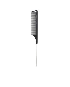 Lussoni Pin Tail Comb 306 - Peigne à Queue Métallique Antistatique Professionnel