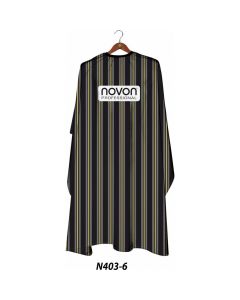 Novon Professional Cape Blackline Stripes 2 - N403 6 - Pèlerine de Coiffure Professionnelle Imperméable