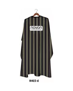 Novon Professional Cape Blackline Stripes 2 - N403 6 - Pèlerine de Coiffure Professionnelle Imperméable